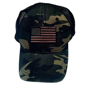 Camo American Flag USA Hat